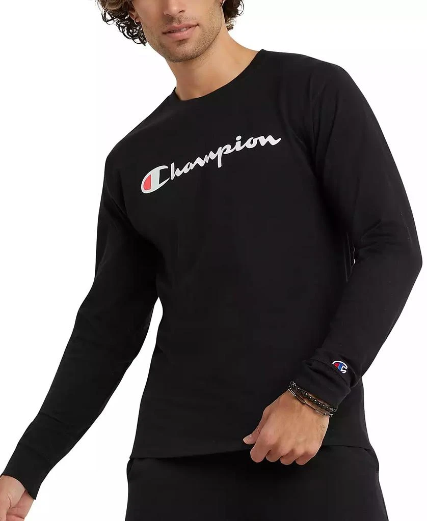 商品CHAMPION|Men's Script-Logo Long Sleeve Tshirt,价格¥115,第1张图片