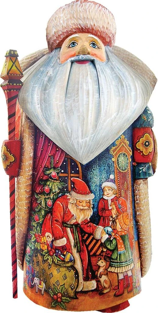 商品G. DeBrekht|Designocracy Woodcarved Handpainted Christmas Gift Giving Santa G.DeBrekht,价格¥6367,第1张图片