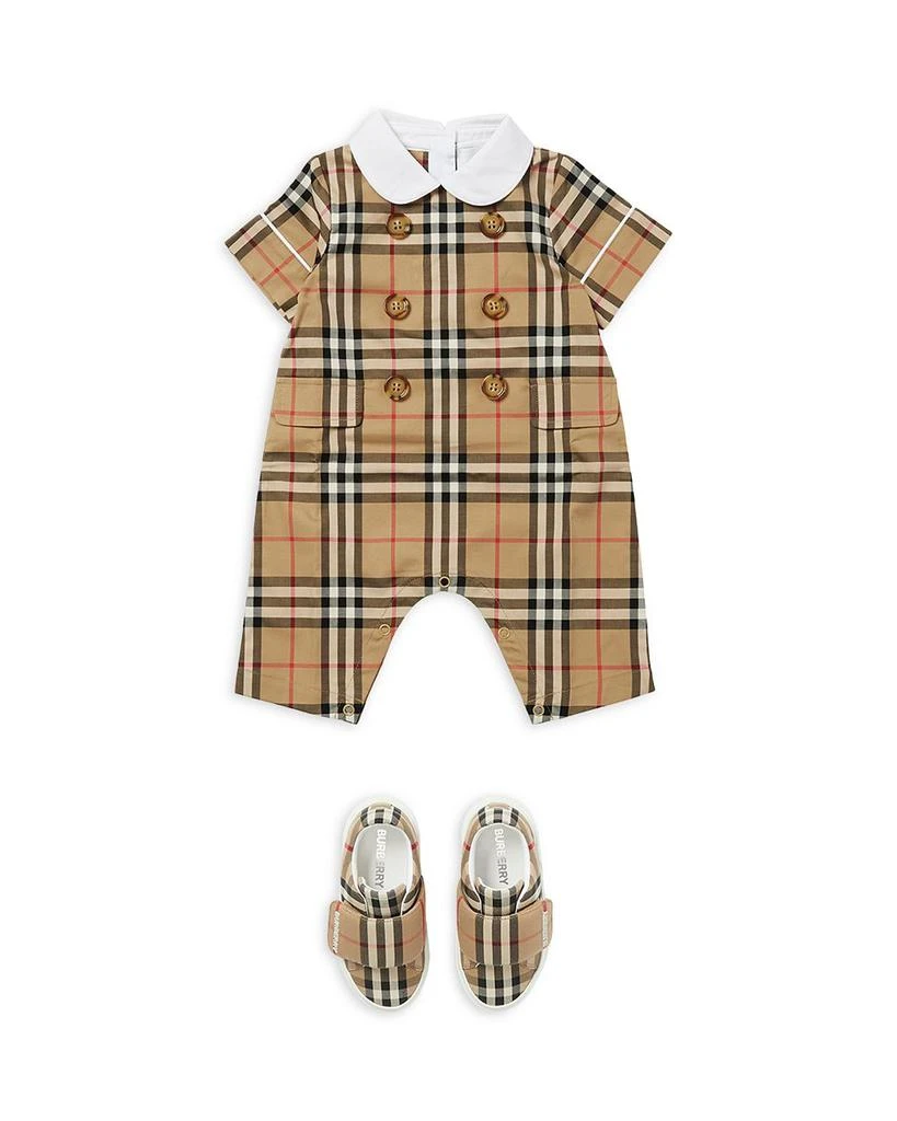 Unisex Check Stretch Cotton Playsuit - Baby 商品