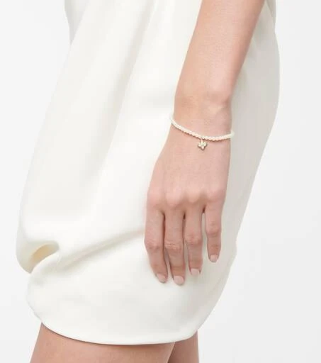 商品Sydney Evan|Mini Moroccan charm bracelet with pearls and diamond,价格¥4029,第3张图片详细描述