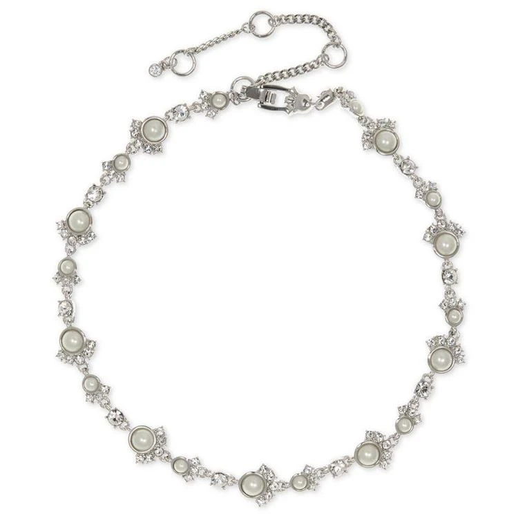 商品Givenchy|Silver-Tone Crystal & Imitation Pearl Choker Necklace,价格¥205,第3张图片详细描述