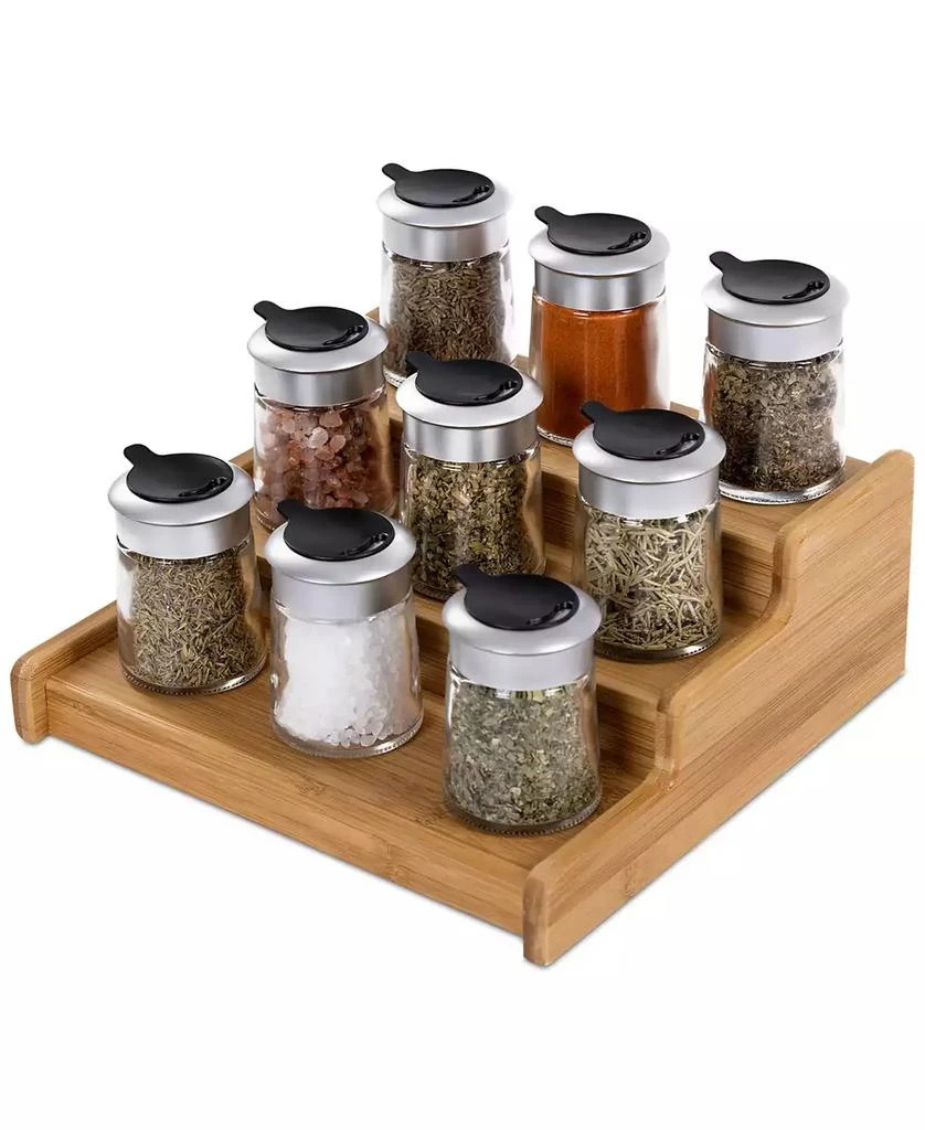 商品Seville Classics|3-Tier Expandable Bamboo Spice Rack Cabinet Organizer,价格¥217,第5张图片详细描述