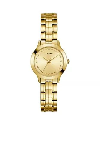 商品GUESS|Womens Gold Tone Chelsea Slim Classic Watch,价格¥601,第1张图片