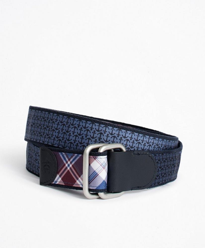 Plaid and Solid Reversible Stretch Belt商品第2张图片规格展示