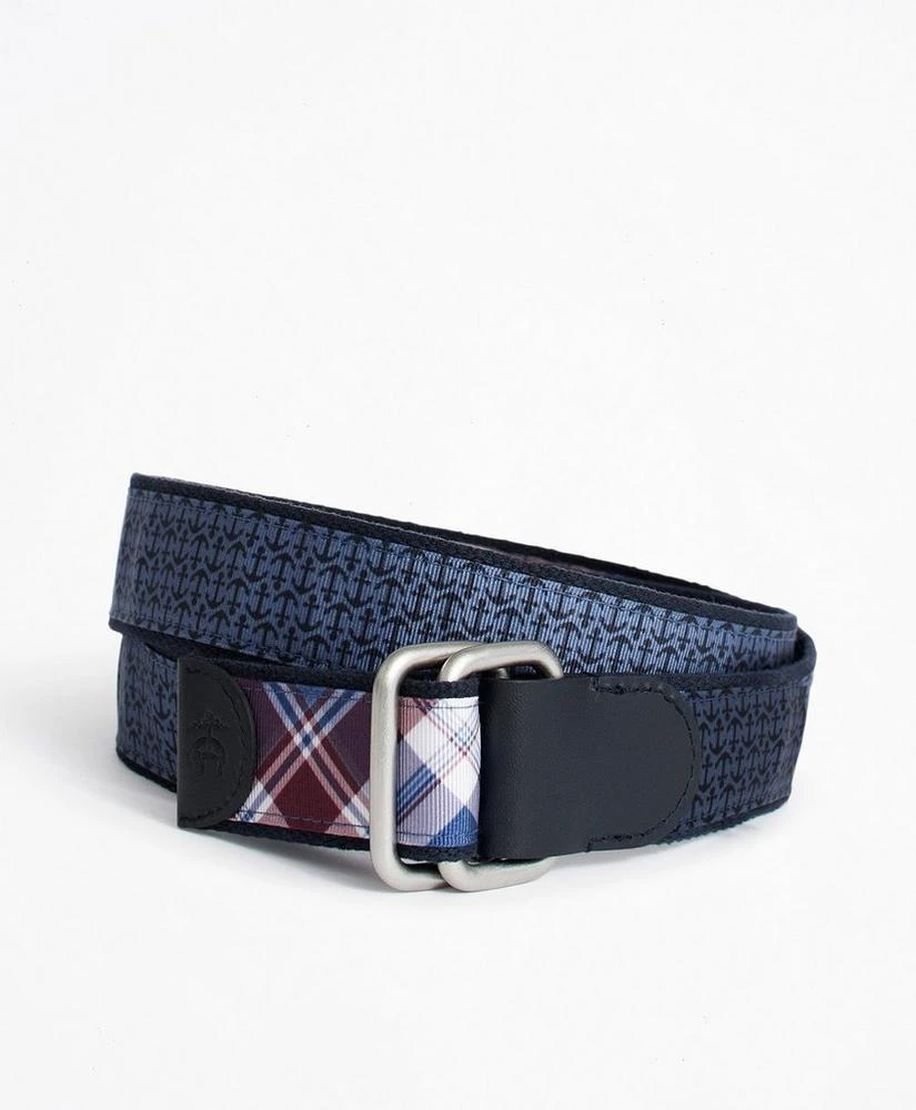 商品Brooks Brothers|Plaid and Solid Reversible Stretch Belt,价格¥246,第2张图片详细描述