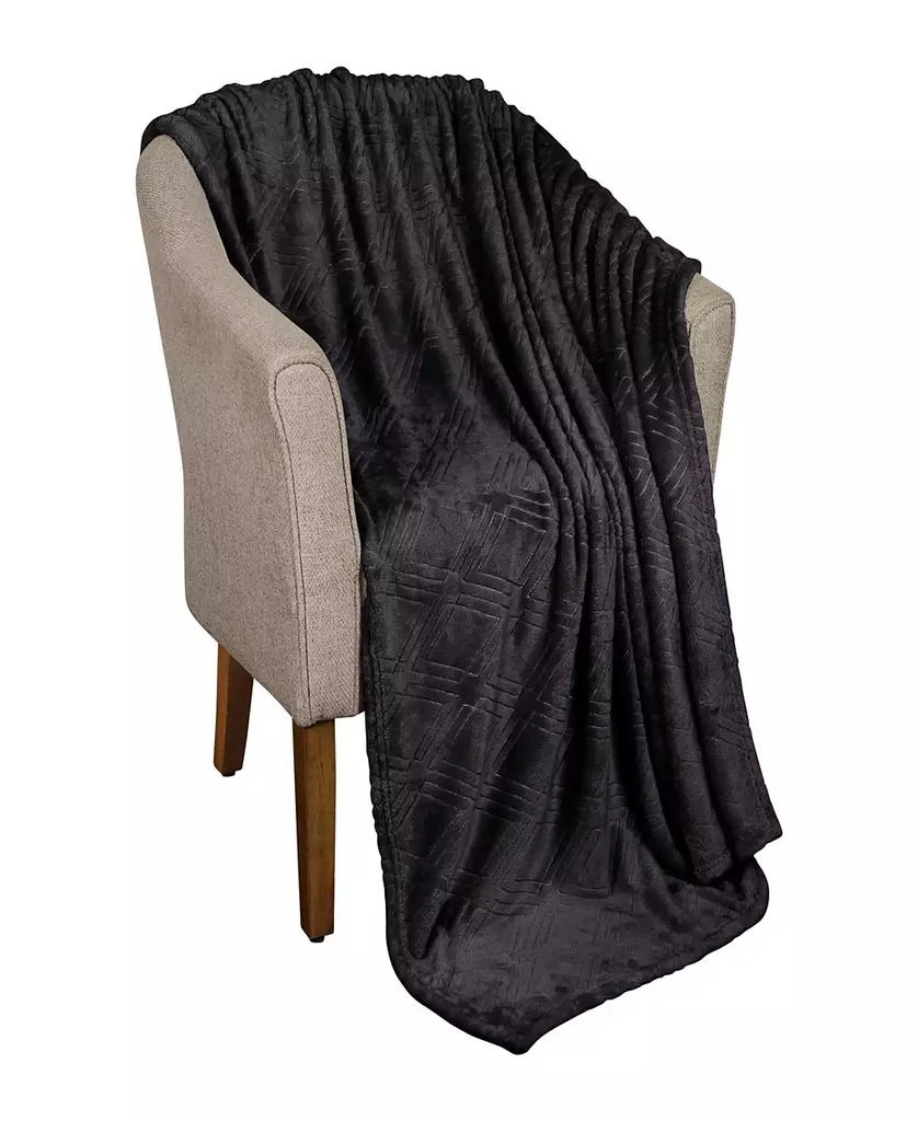 商品Superior|Diamond Flannel Fleece Plush Ultra-Soft Blanket,价格¥150,第2张图片详细描述