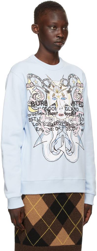 商品Burberry|Blue Montage Print Sweatshirt,价格¥6155,第4张图片详细描述