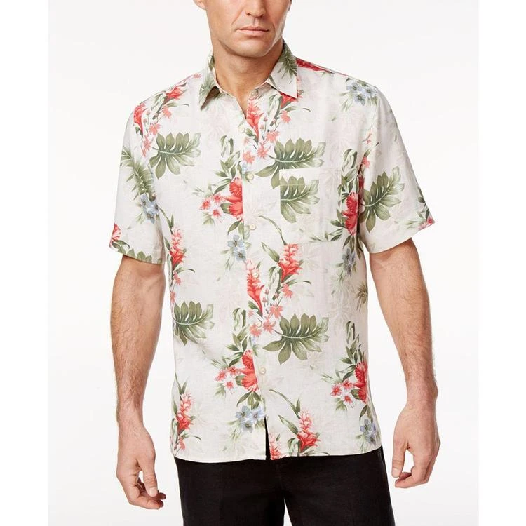 商品Tasso Elba|Men's Wild Orchid Print Shirt, Created for Macy's,价格¥150,第1张图片