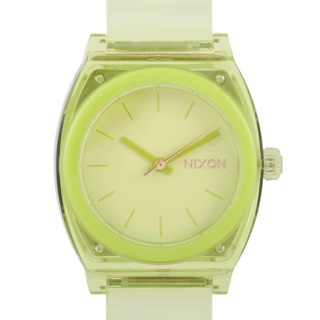 商品Nixon|Time Teller P 40mm Transparent Lime Polycarbonate Watch A1215-536-00,价格¥410,第1张图片