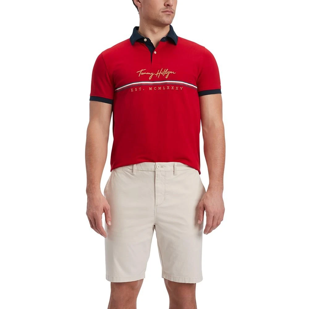 商品Tommy Hilfiger|Men's Baldwin THFlex Stretch Custom Fit Polo Shirt,价格¥356,第3张图片详细描述