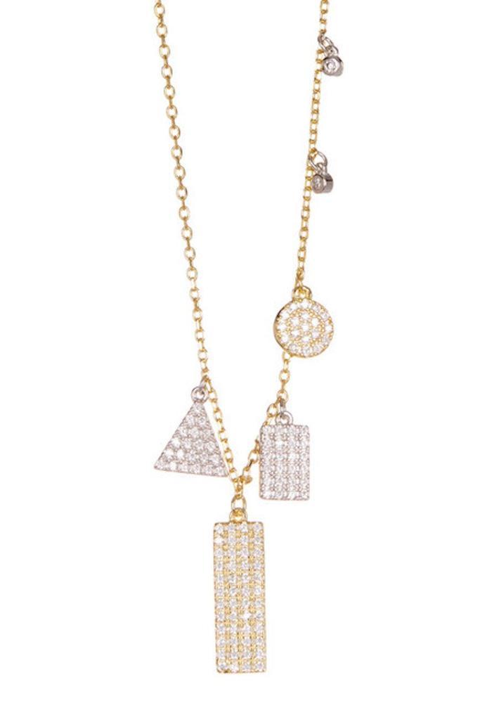 商品ADORNIA|Adornia .925 Sterling Silver Multi Shape Crystal Necklace,价格¥251,第1张图片