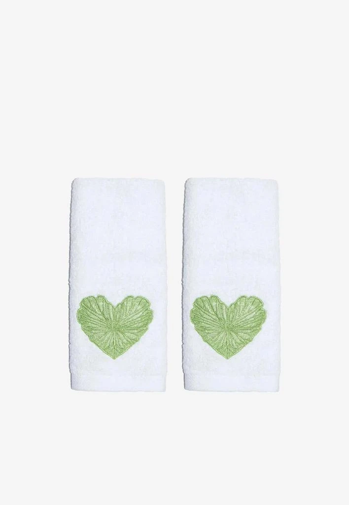 商品Stitch|Heart Leaf Face Towels - Set of 2,价格¥263,第1张图片