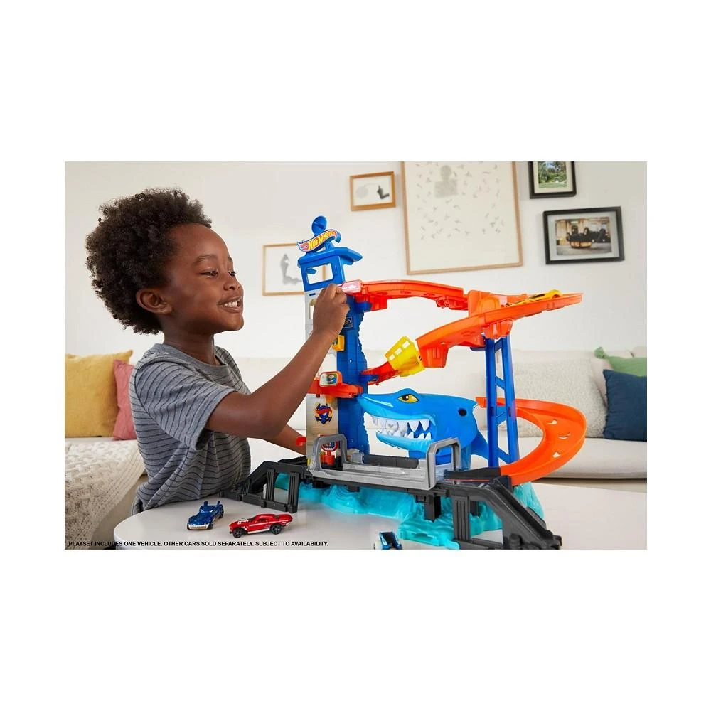 商品Hot Wheels|City Shark Escape Track Set, Multi-Level Playset,价格¥373,第2张图片详细描述