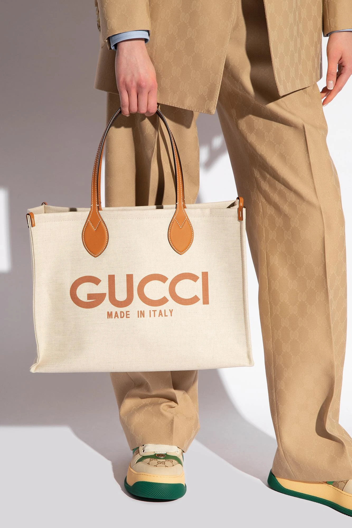 商品Gucci|Gucci 女士斜挎包 772176FACUL8451 白色,价格¥13885,第5张图片详细描述