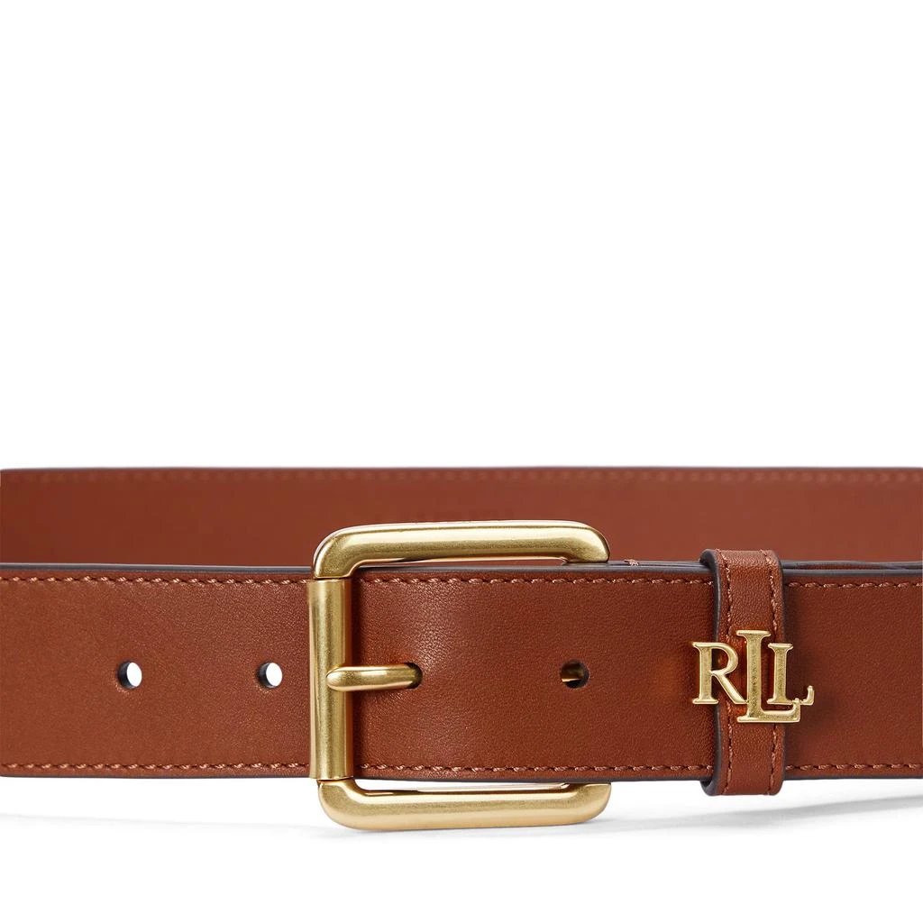 商品Ralph Lauren|Logo-Keeper Leather Belt,价格¥721,第2张图片详细描述