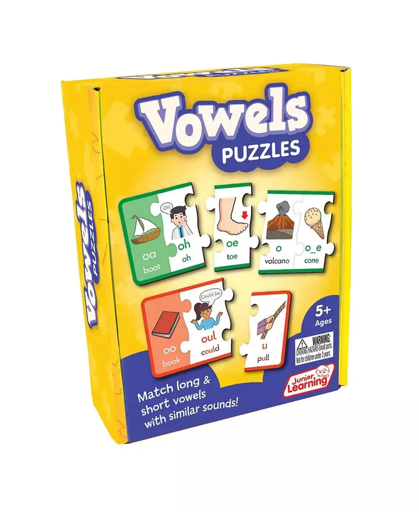 商品Junior Learning|Vowel Puzzles Educational Learning Set, 78 Pieces,价格¥98,第2张图片详细描述