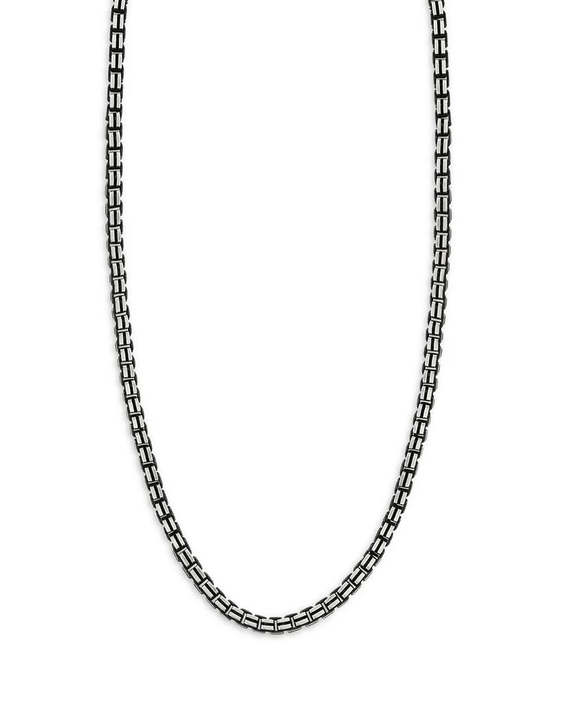 商品Milanesi And Co|Oxidized Sterling Silver Box Chain Necklace,价格¥1570,第1张图片详细描述