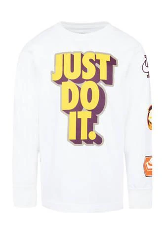 商品NIKE|Boys 4 7 Outdoor Patch Graphic Long Sleeve Shirt,价格¥37,第1张图片