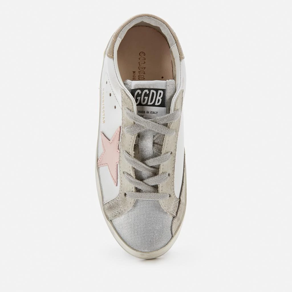 商品Golden Goose|Golden Goose Toddlers' Checkered Glitter Toe Heel - White/Silver/Rose Quartz/Gold,价格¥992,第3张图片详细描述