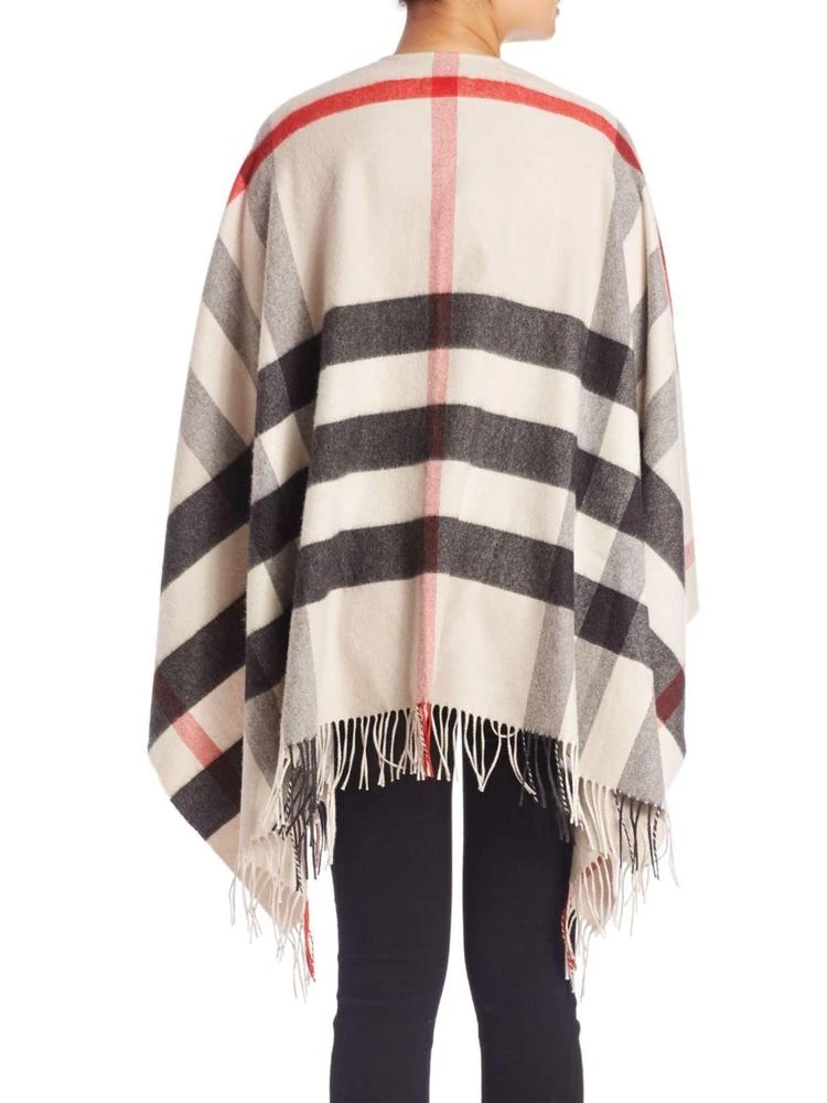 商品Burberry|Collette Merino Wool & Cashmere Check Cape,价格¥5974,第2张图片详细描述