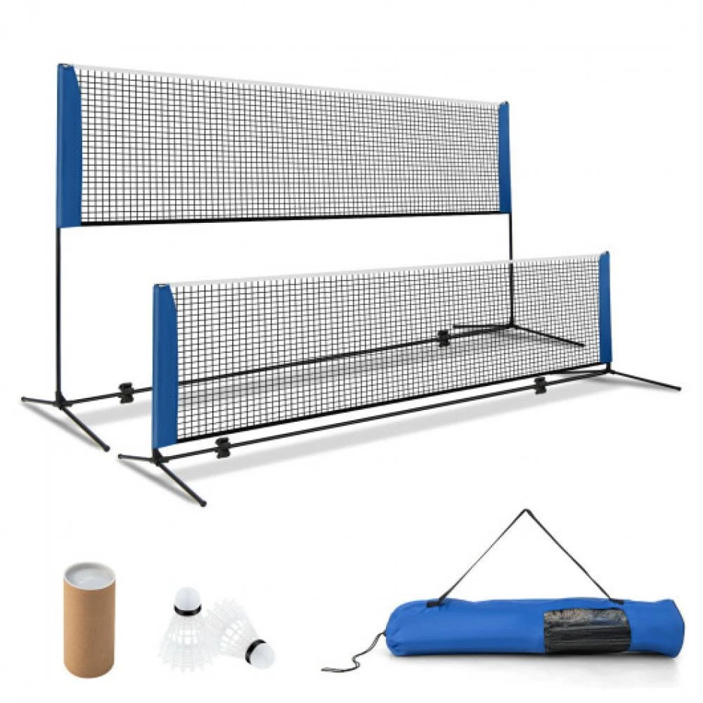 商品Hivvago|10/14 Feet Adjustable Badminton Net Stand with Portable Carry Bag-14 ft,价格¥624,第3张图片详细描述