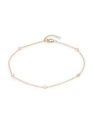 商品Saks Fifth Avenue|14K Yellow Gold & 0.13 TCW Diamond Bracelet,价格¥1928,第1张图片