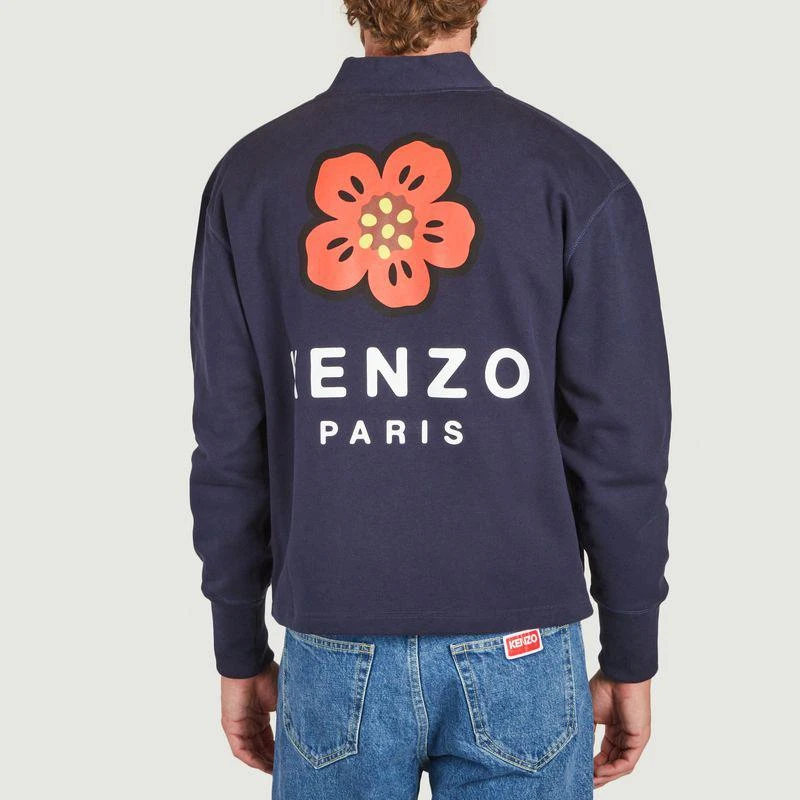 商品Kenzo|Boke Flower cotton cardigan MIDNIGHT BLUE Kenzo,价格¥1729,第3张图片详细描述