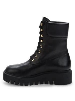 商品Stuart Weitzman|Chalet Leather Combat Boots,价格¥1575,第4张图片详细描述