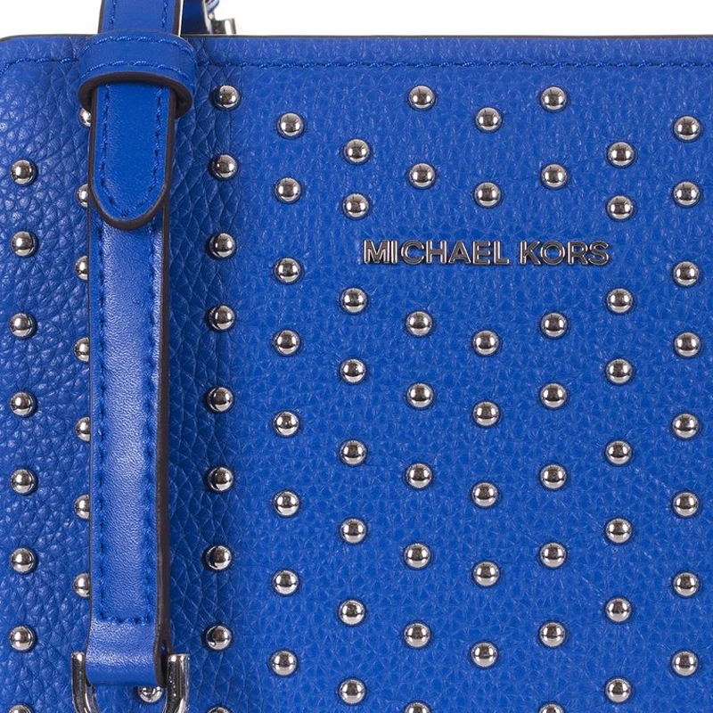 Michael Kors 迈克高仕 女士皮革绒蓝色斜挎包 30H7SZKM2I-ELCTRIC-BLUE 商品