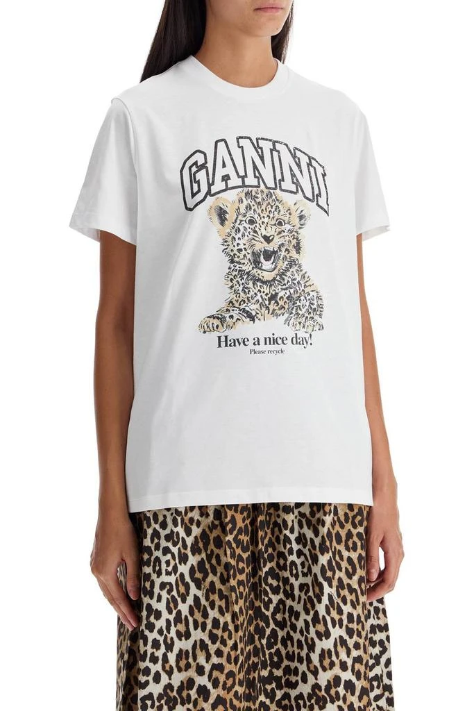商品Ganni|Ganni Logo Printed Crewneck T-Shirt,价格¥783,第2张图片详细描述