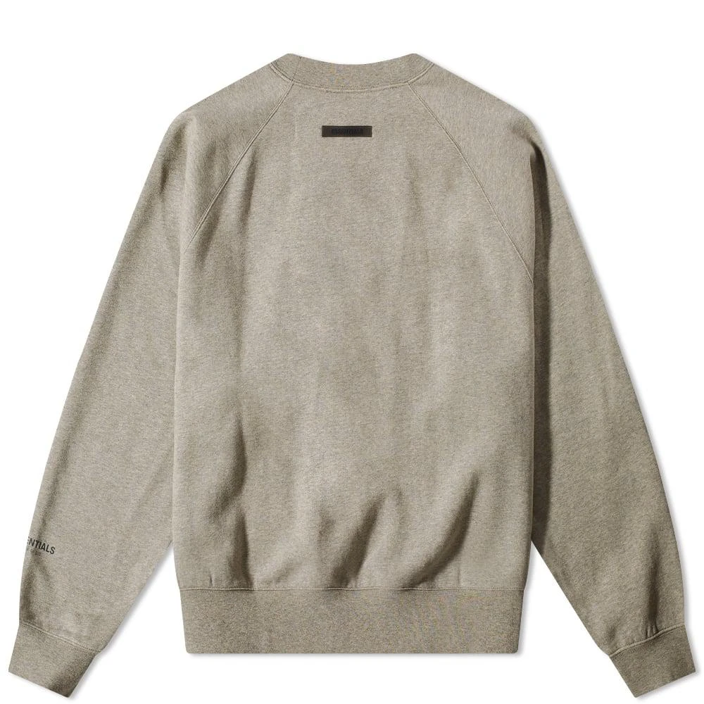 商品Essentials|Fear of God ESSENTIALS Summer Core Crew Sweat - Dark Heather Oatmeal,价格¥555,第2张图片详细描述