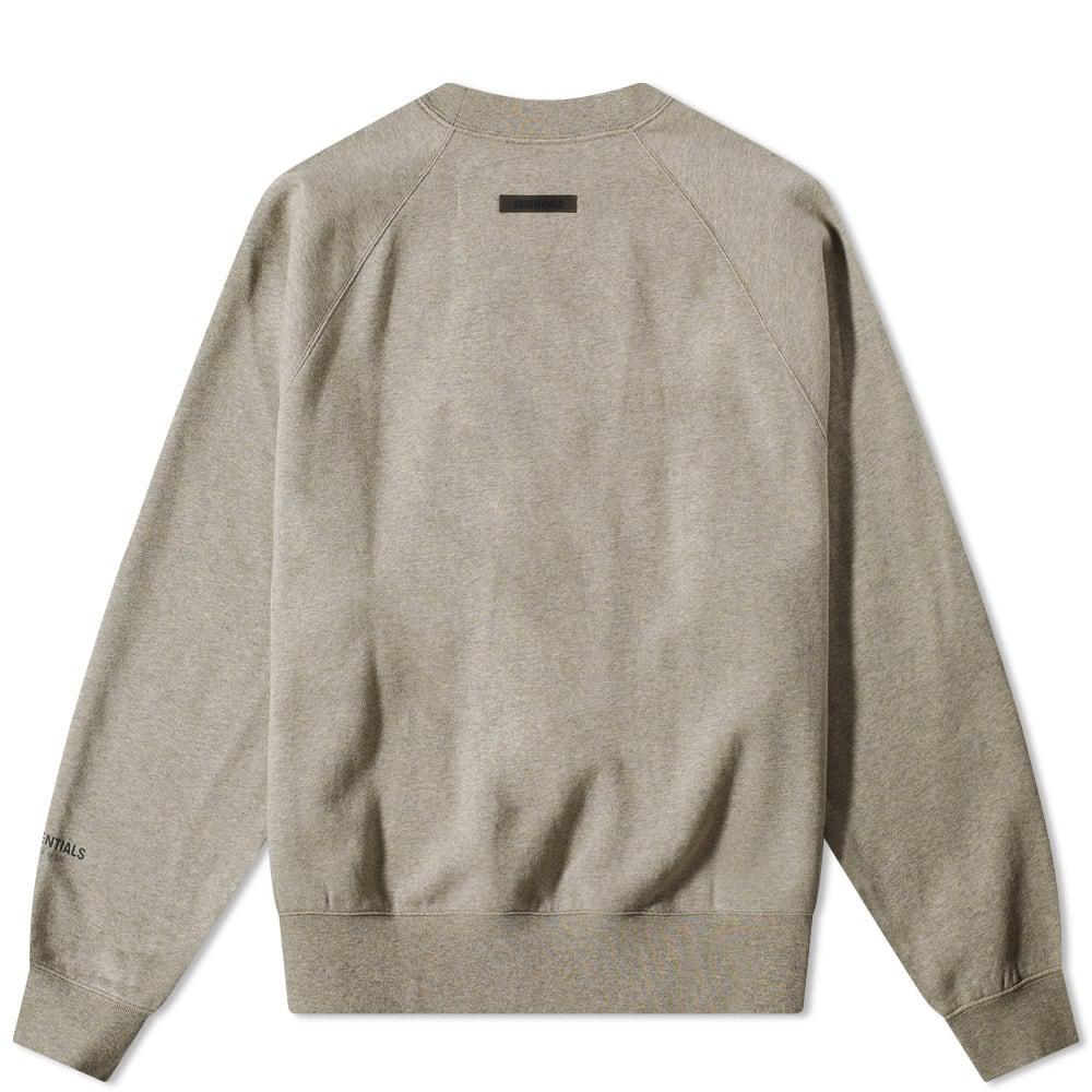 商品Essentials|Fear of God ESSENTIALS Summer Core Crew Sweat - Dark Heather Oatmeal,价格¥780,第4张图片详细描述