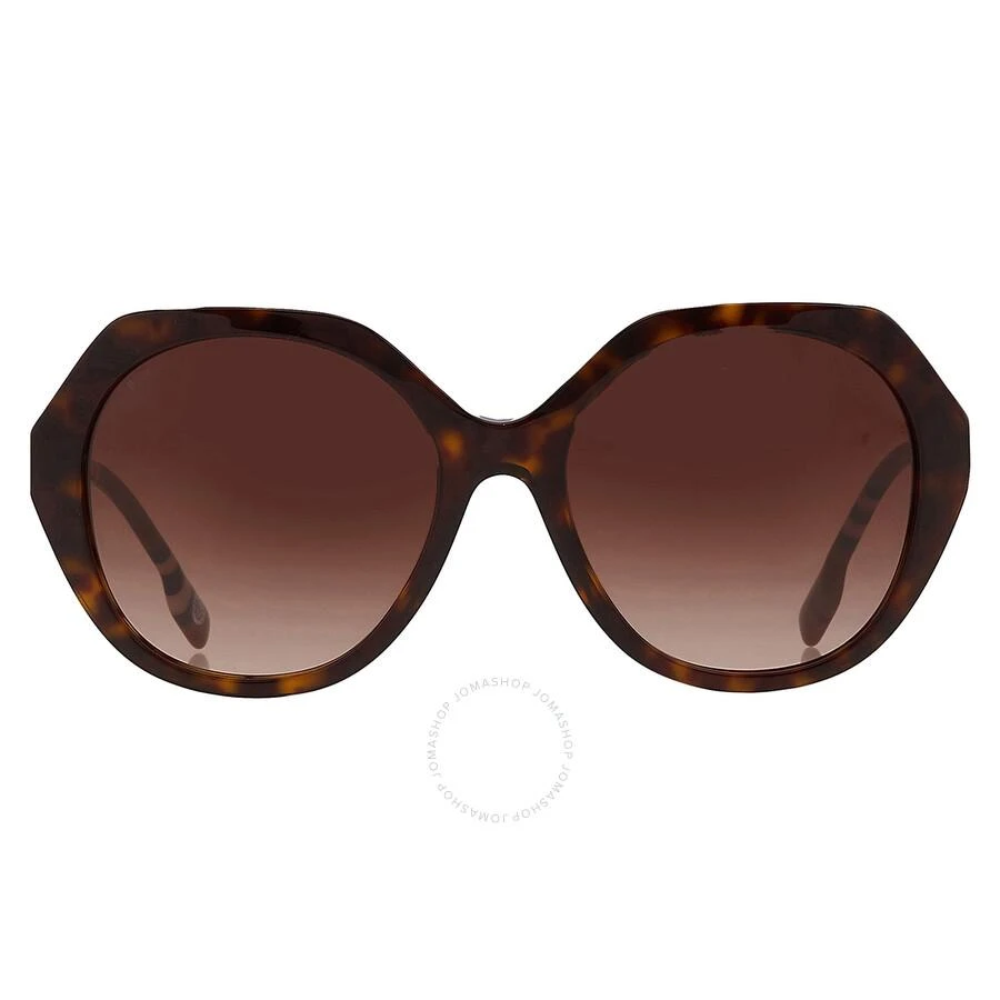 商品Burberry|Vanessa Brown Gradient Geometric Ladies Sunglasses BE4375 401713 55,价格¥464,第1张图片