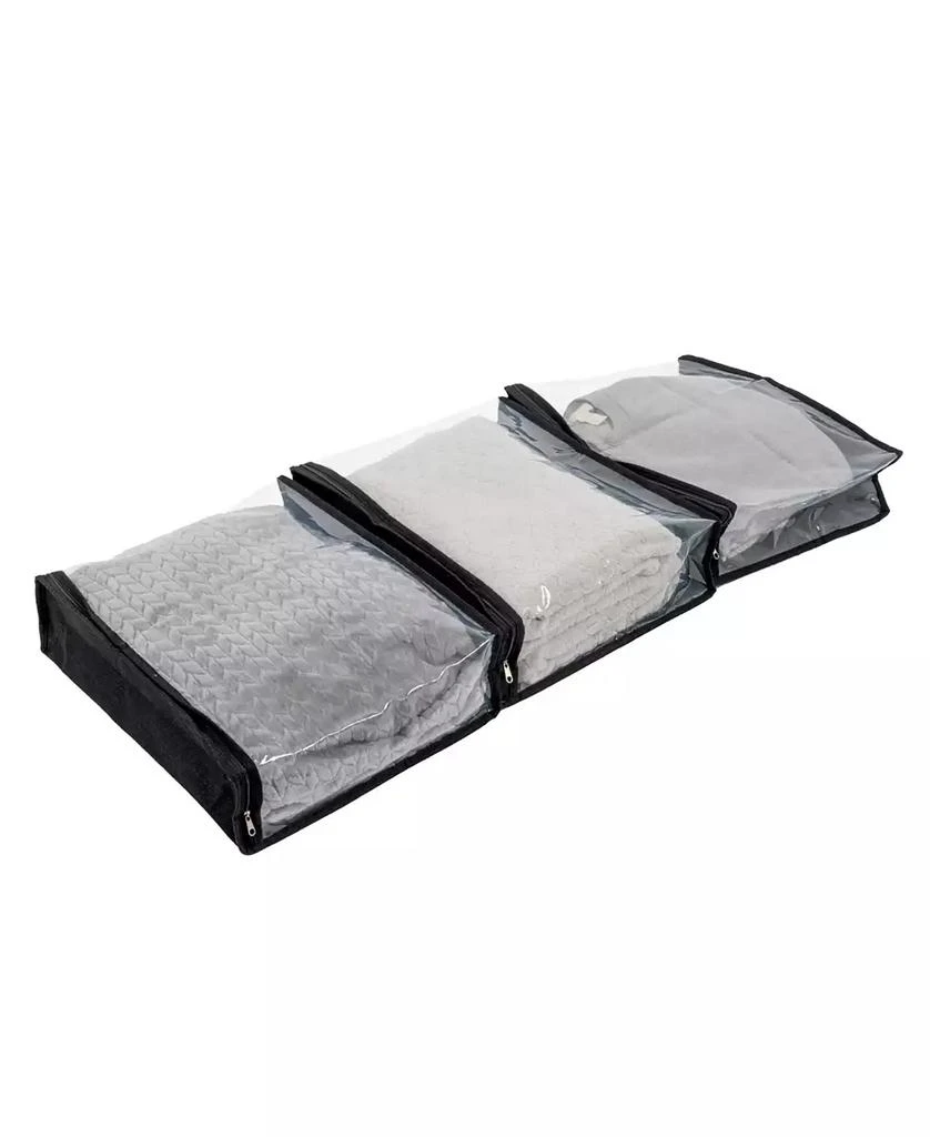 商品Household Essentials|Under Bed Zippered Sweater Storage Bags with Clear Vision Panel, Set of 3,价格¥120,第1张图片