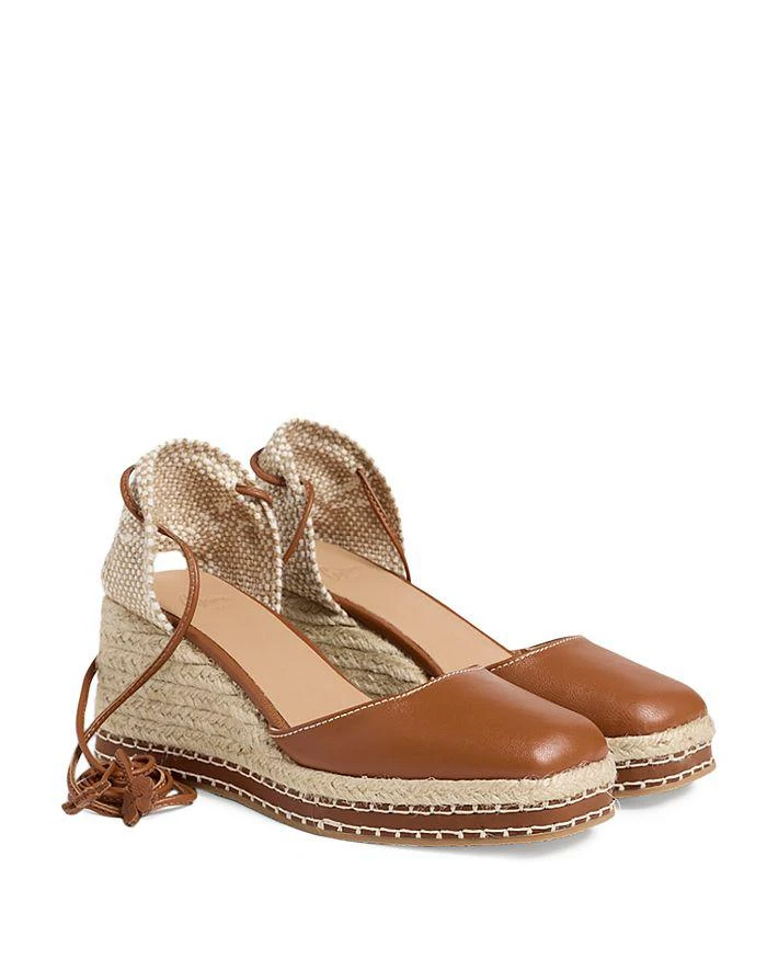 商品CASTAÑER|Women's Tinita Square Toe Strappy Espadrille Wedge Platform d'Orsay Pumps,价格¥1250,第1张图片详细描述