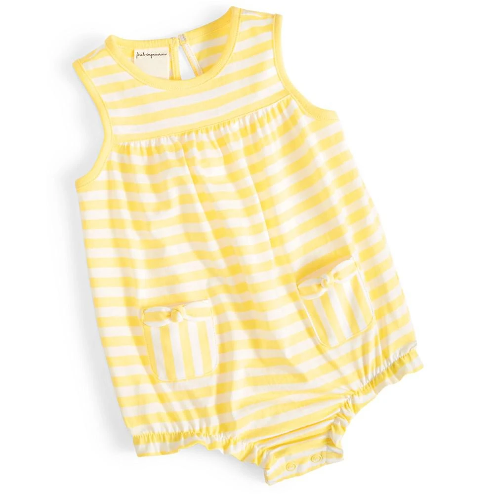 商品First Impressions|Baby Girls Stripes Sunsuit, Created for Macy's,价格¥113,第1张图片