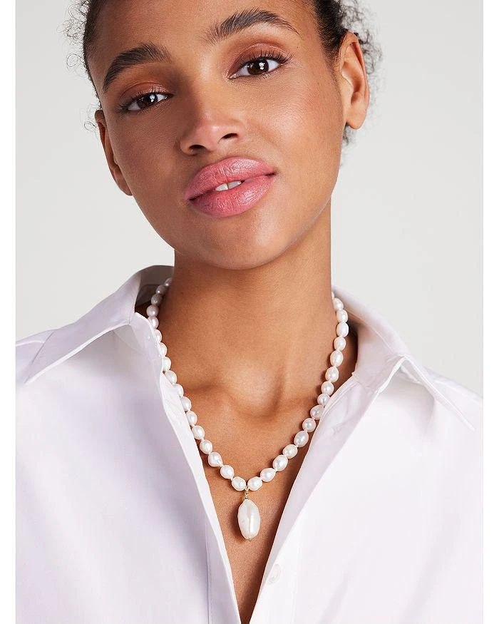 商品Kate Spade|Pearl Play Freshwater Pearl Necklace, 16",价格¥778,第2张图片详细描述