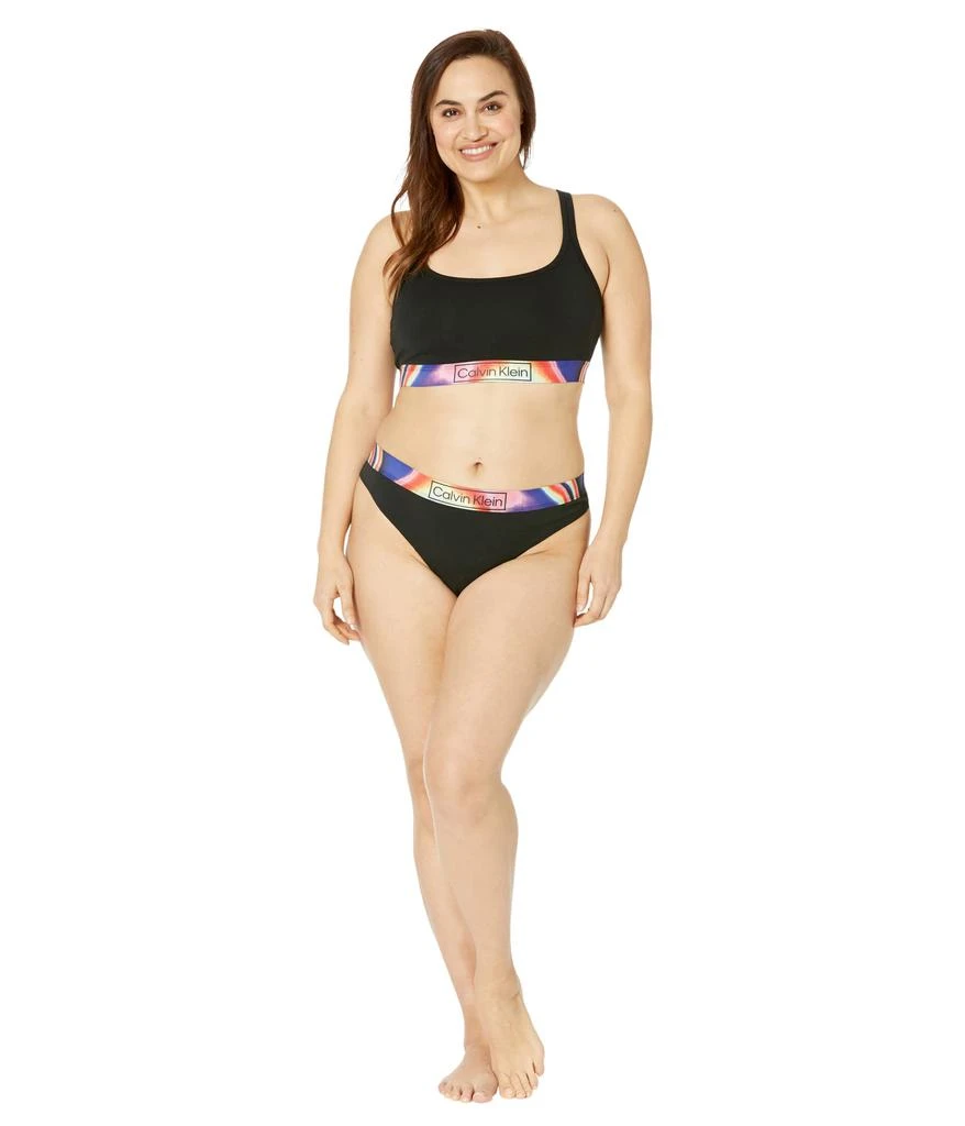 商品Calvin Klein|Plus Size Reimagined Heritage Pride Thong,价格¥114,第4张图片详细描述