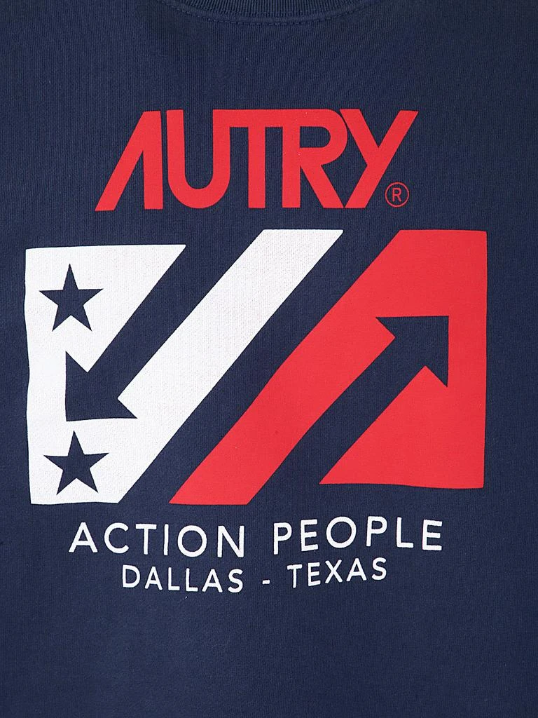 商品Autry|Autry Sweatshirt Iconic Man Water Blue,价格¥1233,第3张图片详细描述