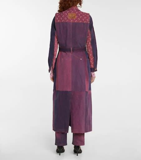 商品MARINE SERRE|拼色牛仔大衣,价格¥10673,第3张图片详细描述