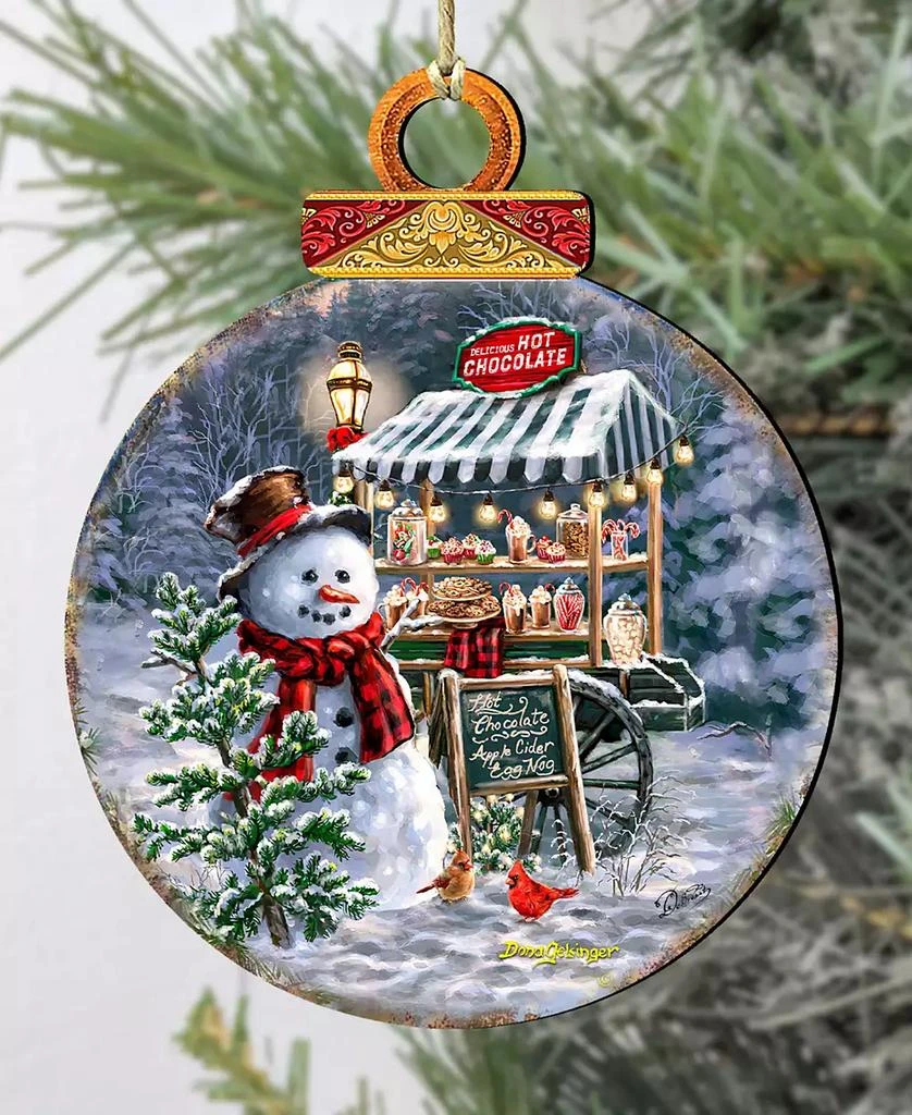 商品Designocracy|Hot Chocolate Stand - Frosty Fun Christmas Wooden Ornaments D. Gelsinger,价格¥105,第5张图片详细描述