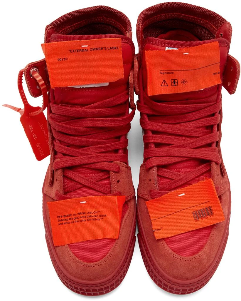 商品Off-White|Red Off Court Sneakers,价格¥3406,第5张图片详细描述