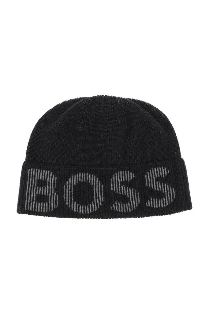 商品Hugo Boss|Lamico logo beanie,价格¥219,第1张图片