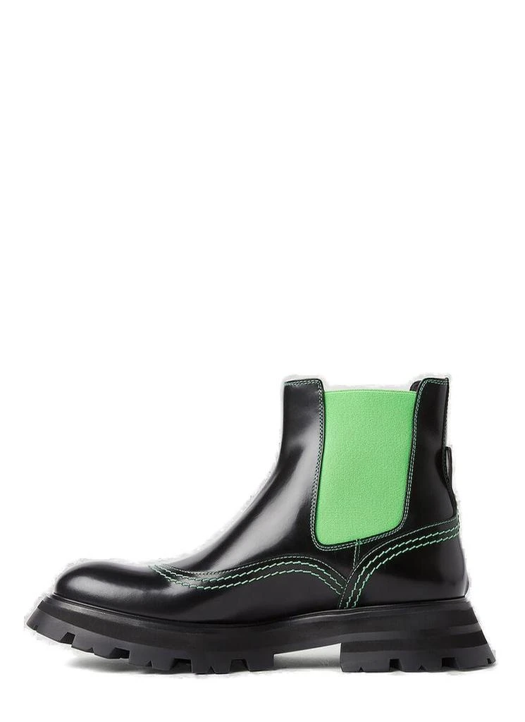 商品Alexander McQueen|Alexander McQueen Contrast Panel Pull-On Chelsea Boots,价格¥1737-¥4545,第2张图片详细描述