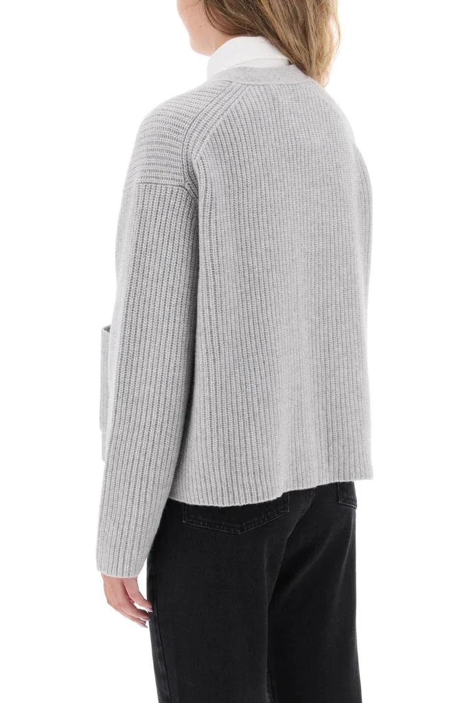 商品Ralph Lauren|CARDIGAN IN RIBBED CASHMERE AND WOOL BLEND,价格¥1444,第4张图片详细描述