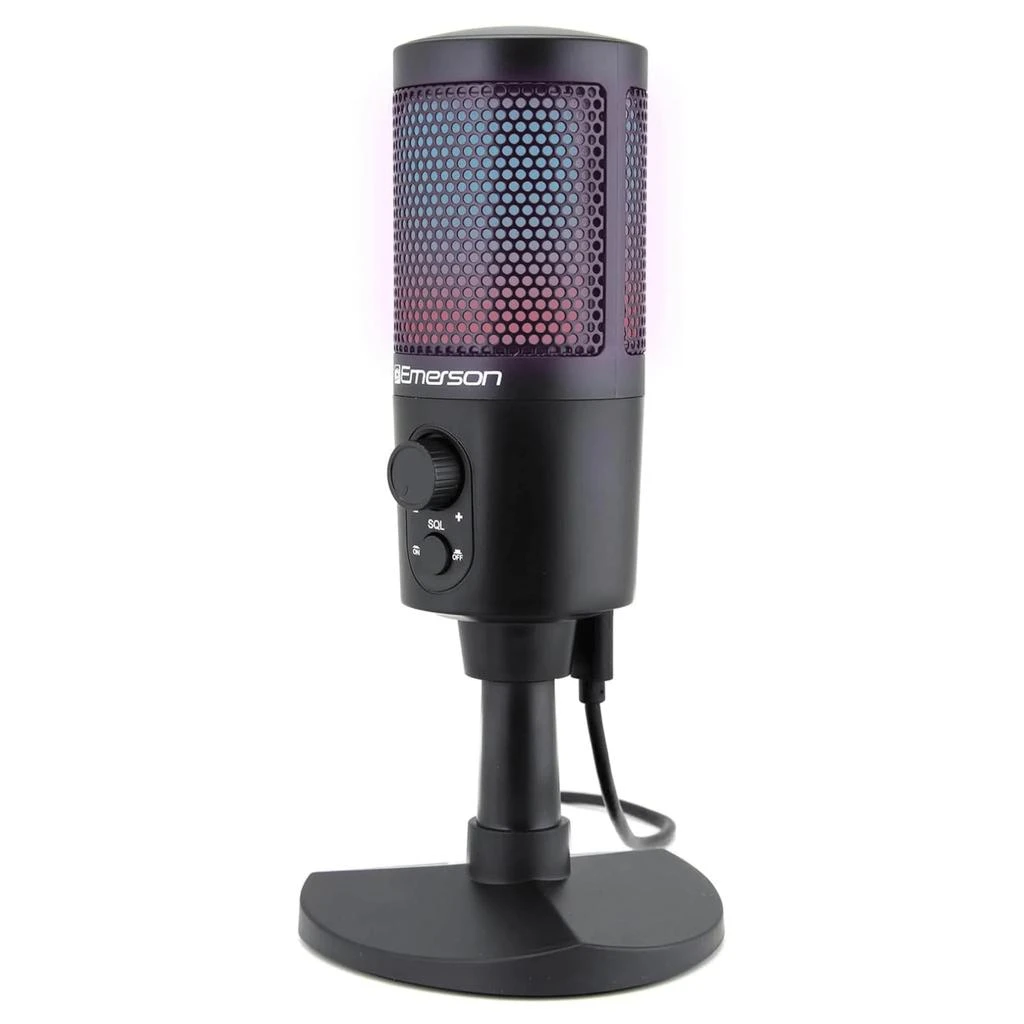 商品PROXXI|Emerson USB Gaming & Streaming Microphone with RGB Lighting with Tap-To-Mute,价格¥483,第2张图片详细描述