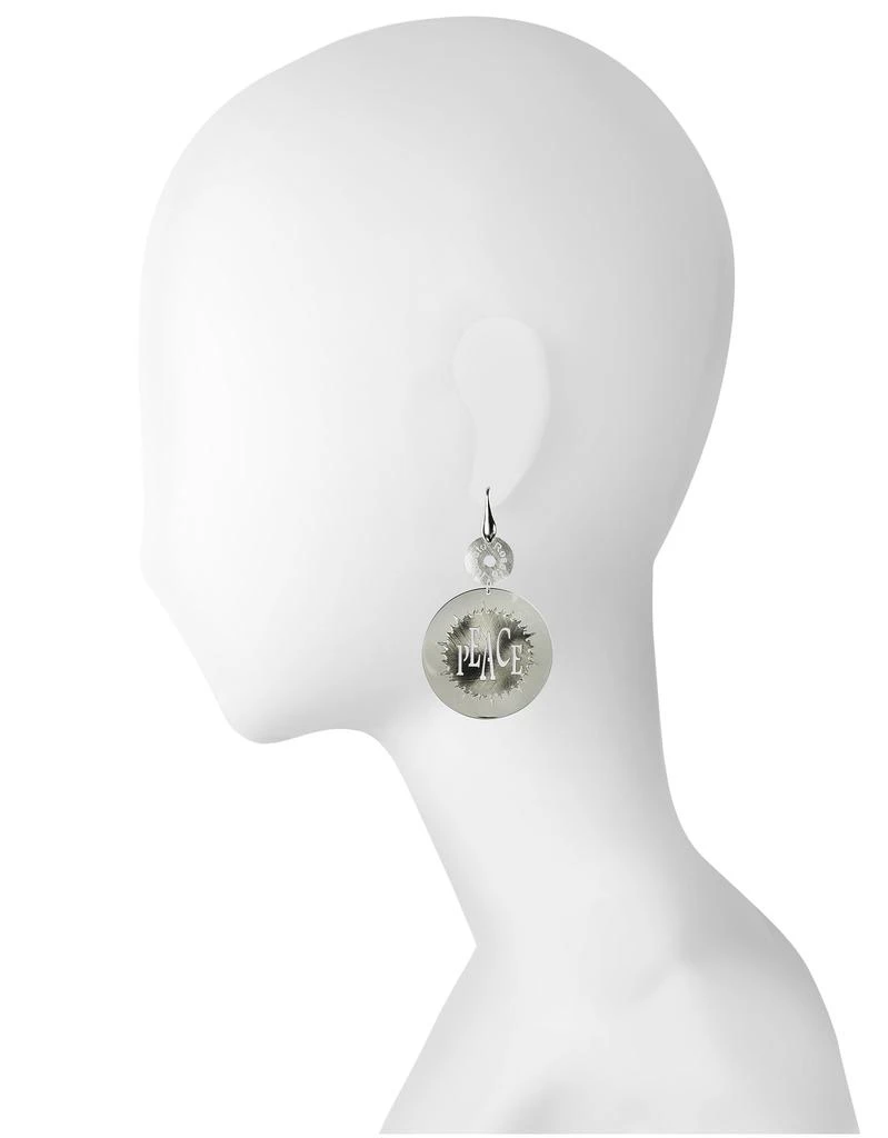 商品Rosato 洛萨朵|Sterling Silver Peace Cut-Out Round Earrings,价格¥1263,第2张图片详细描述