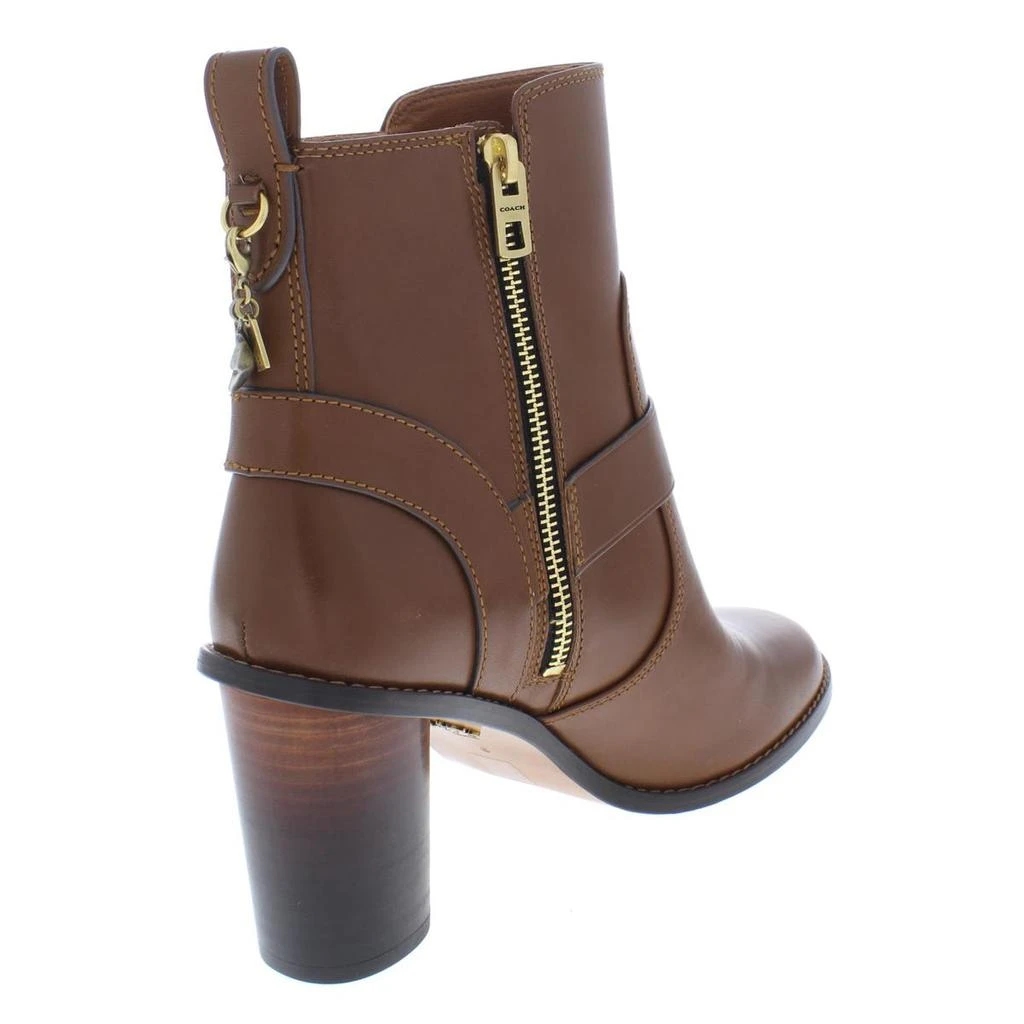 商品Coach|Coach Womens Moto Buckle Leather Ankle Boots,价格¥736,第2张图片详细描述