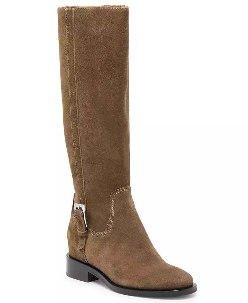 Botas de montaria Kilian H2O para mulher, cano alto até ao joelho com fivela, tamanhos para gémeos normais e largos. image 2