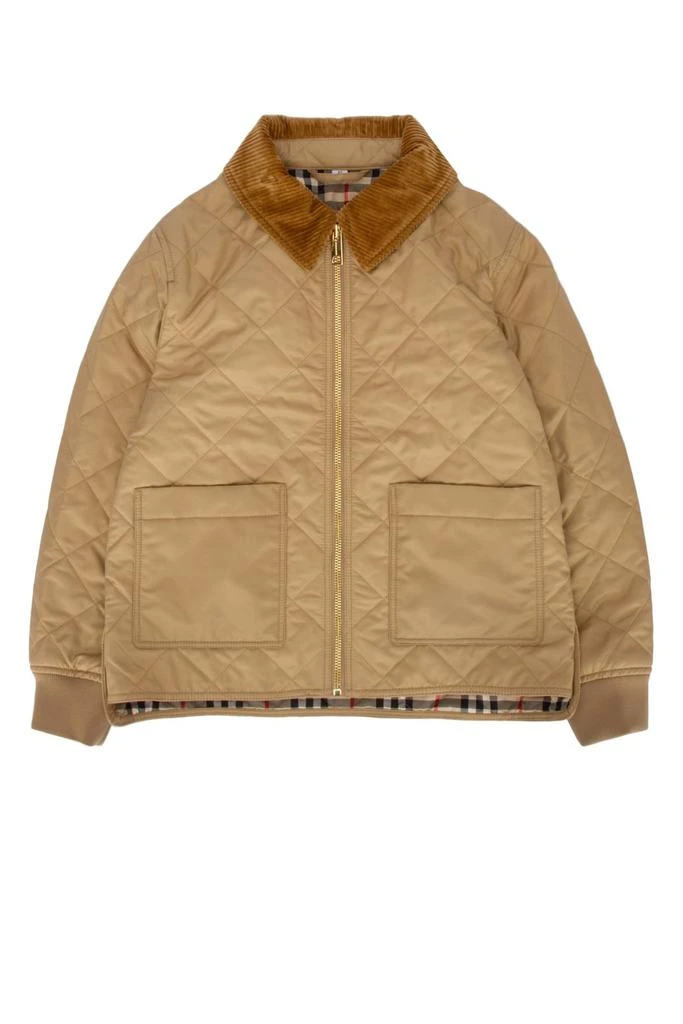 商品Burberry|Burberry Kids Quilted Zipped Jacket,价格¥2616,第1张图片